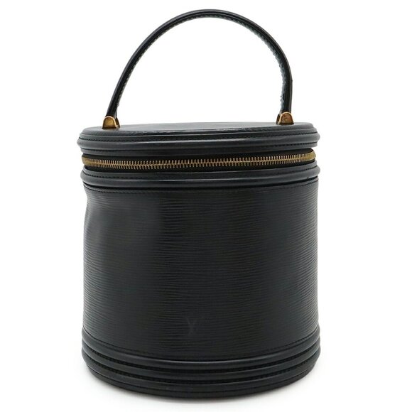 LOUIS VUITTON Black Leather Vanity Bag - Picture 1 of 10